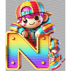 Cartoon letters-CL 659